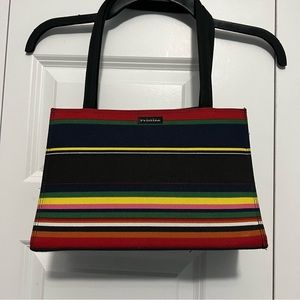 Vintage 90s Pristine Rainbow Striped Bag